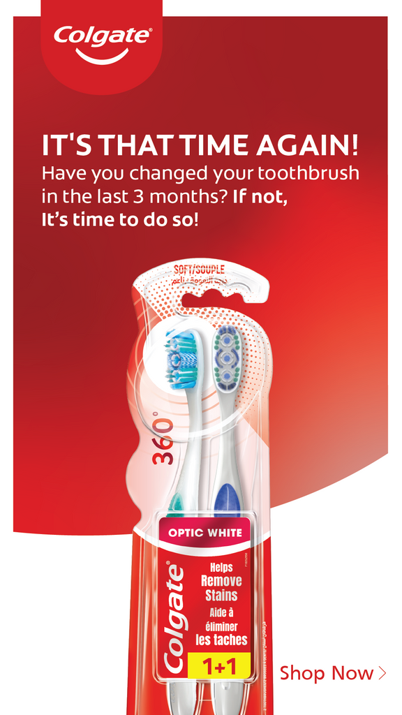Colgate 360 Optic White Soft Whitening Toothbrush, Value Pack - 2pk