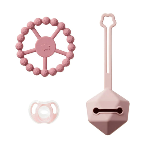 (TOMMEE TIPPEE)SILICONE GIFT SET PINK