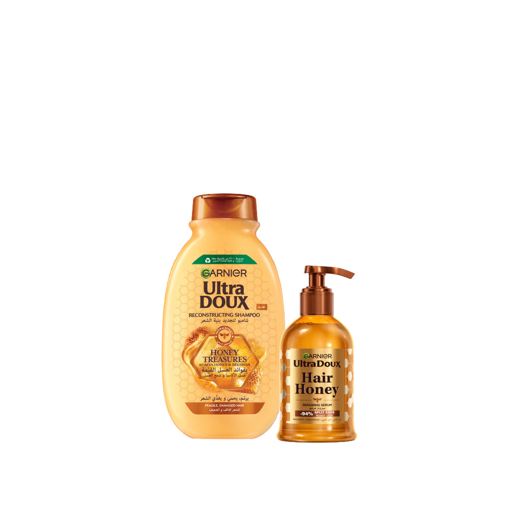 10 % OFF Ultra Doux Honey Treasures Shampoo  400ML+ Repairing serum