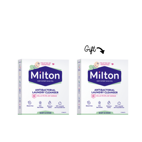 50% OFF x 2 Milton Antibacterial Laundry Tablets