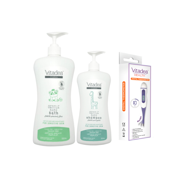 Buy Vitadea Shower Gel 700ml + Vitadea Thermometer And Get 1 Vitadea Shampoo 250 ml for FREE