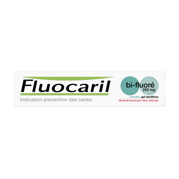 Fluocaril Mint Bi-Fluorinated Gel Toothpaste 250mg, 75 ml