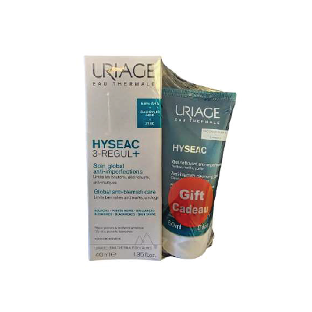 HYSEAC 3 REGUL SOIN GLOBAL T40 ML+HYS.GEL NET.50ml