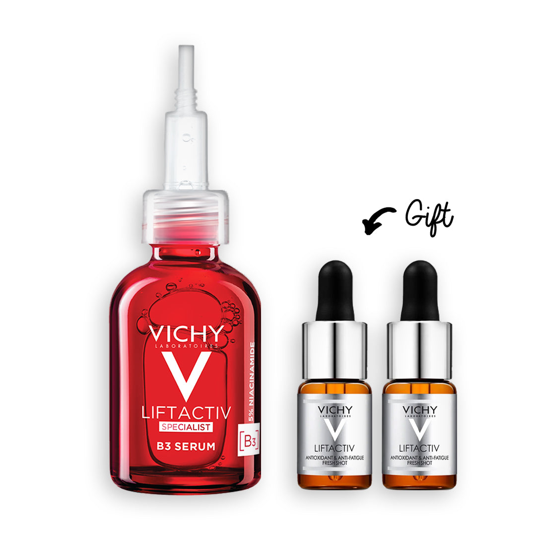 LiftActiv Specialist B3 Anti Aging Serum for Dark Spots & Wrinkles 30ml + 2x Vitamin C Minis  (Gift)