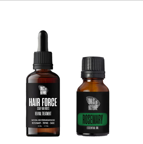 10% OFF Oils Of Nature Hair Force Revival Treatment 50 ml + Rosemary Essential Oil 5 ml