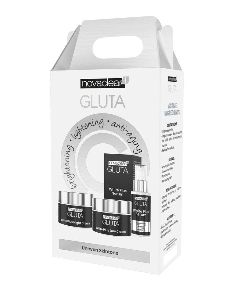 NOVACLEAR GLUTA WHITE SET (CREAM DAY, NIGHT, SERUM)
