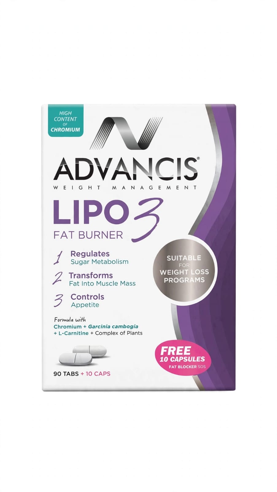 LIPO 3 - 90 Tablets + 10 caps