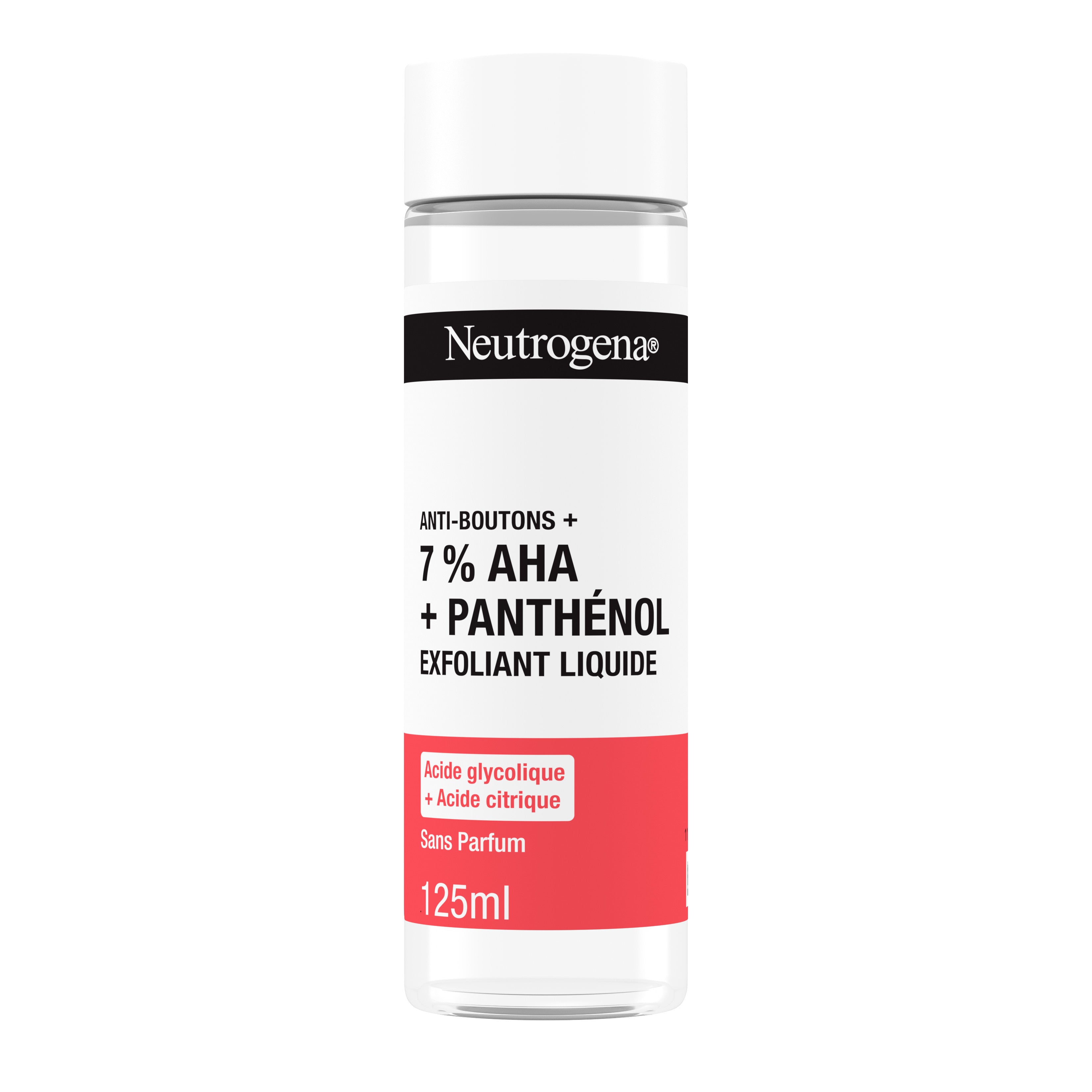 Neutrogena Spot Control+ Liquid Exfoliant, with 7% AHA + Panthenol, 5% Glycolic Acid and 2% Citric Acid, diminish marks and refine skin texture, 125ml