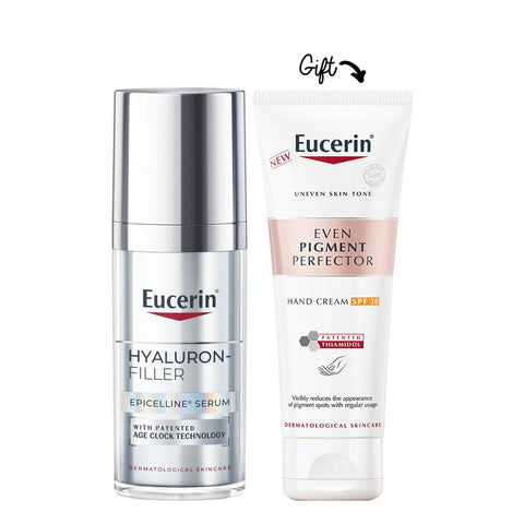 Buy Eucerin Hyaluron-Filler Epicelline Serum 30 ml & Get Even Pigment perfector hand full size (Free)