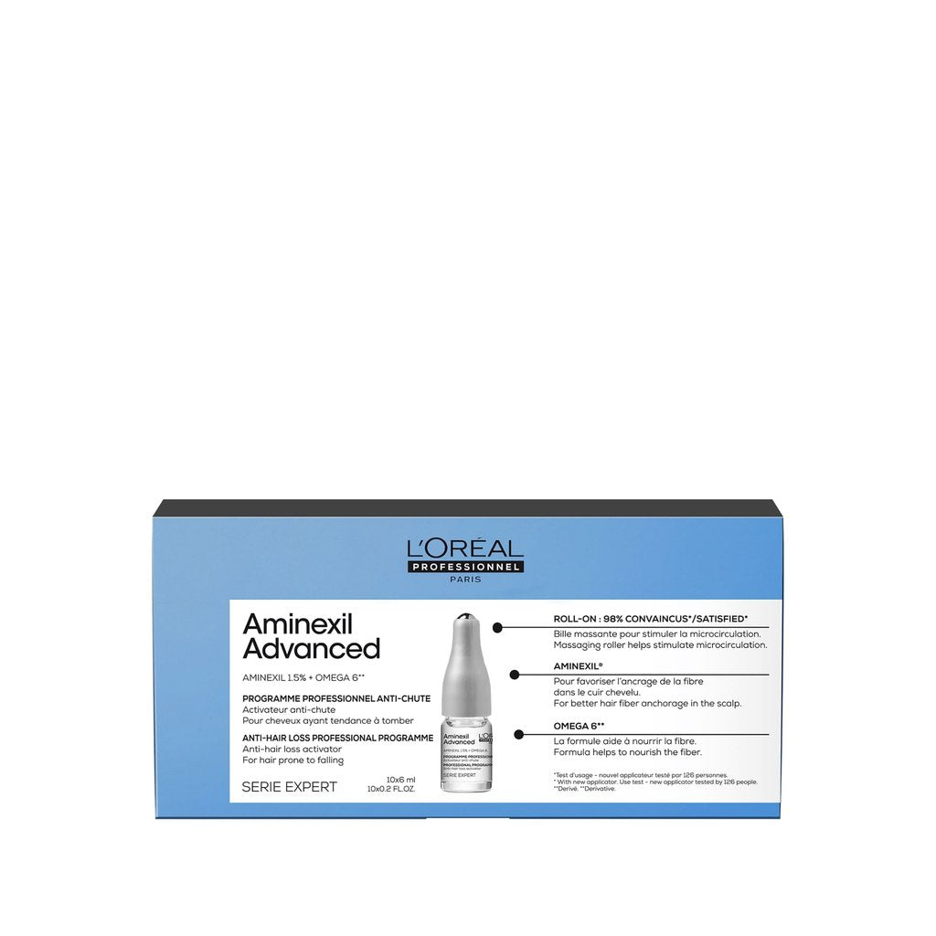 L’Oréal Professionnel | Aminexil Advanced Anti-hair loss activator programme | for hair prone to falling | SERIE EXPERT | 42x6 ml