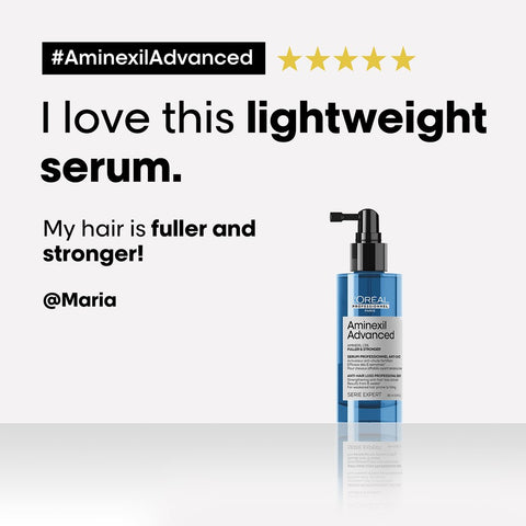 L’Oréal Professionnel | Aminexil Advanced Strengthening Anti-hair loss activator serum | for weakened hair prone to falling | SERIE EXPERT | 90 ml