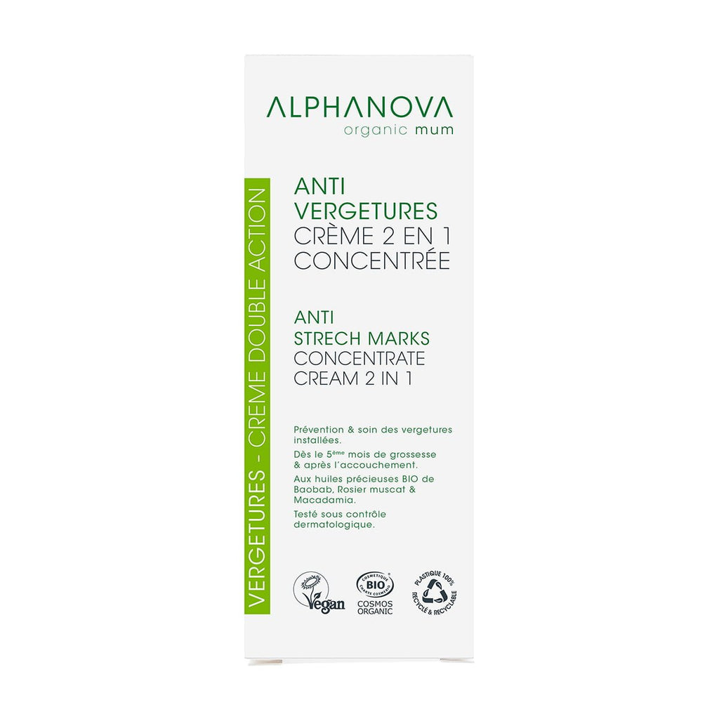 ALPHANOVA ANTI-VERGETURES CREME 2EN1 CONCENTREE ORGANIC MUM 150ML