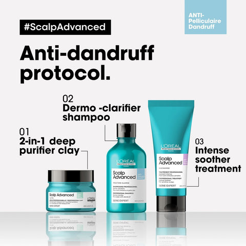 L’Oréal Professionnel | Scalp Advanced Anti-Discomfort Dermo-regulator shampoo | for sensitive scalps | SERIE EXPERT | 300 ml