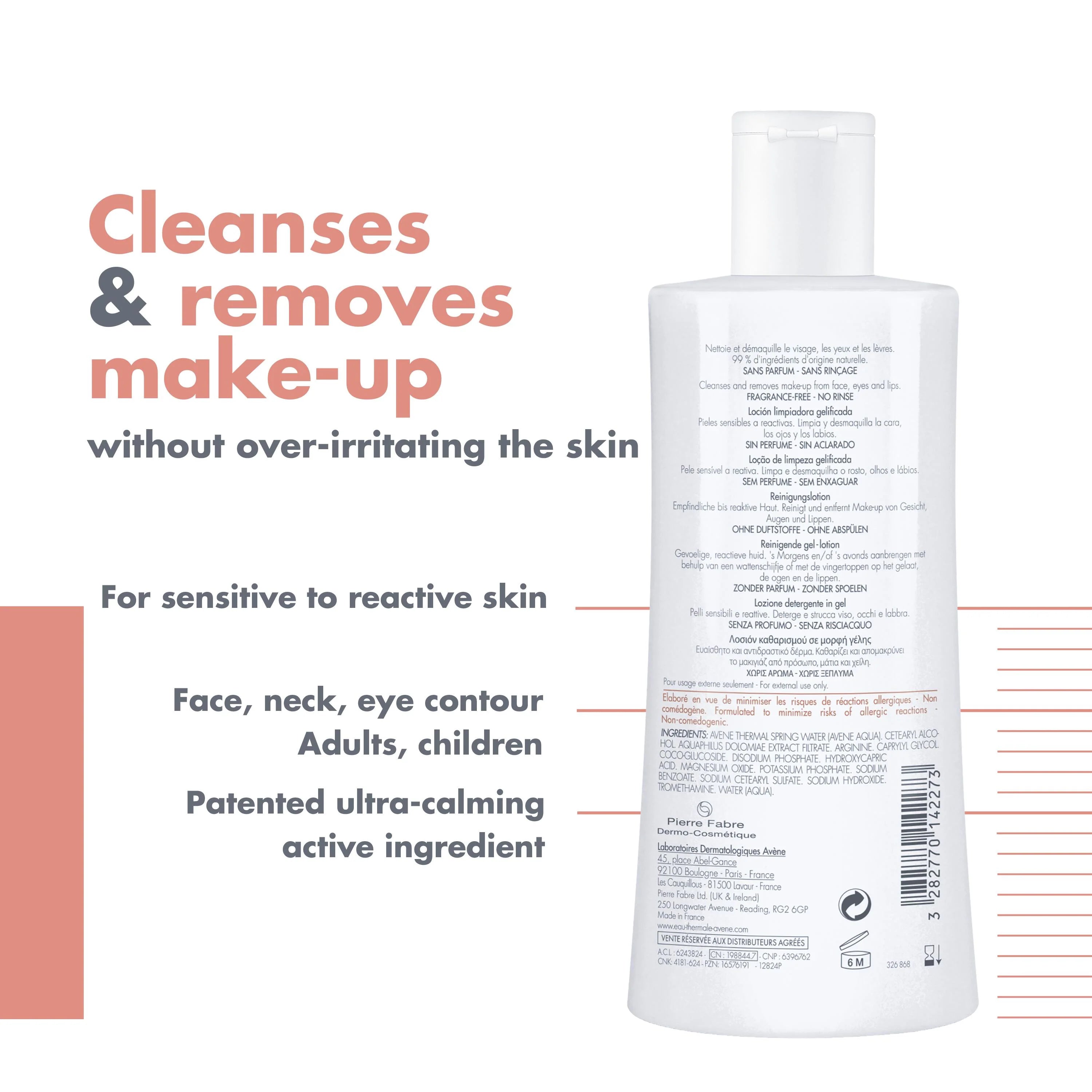 Avène Tolerance Gel Cleansing Lotion 200ml