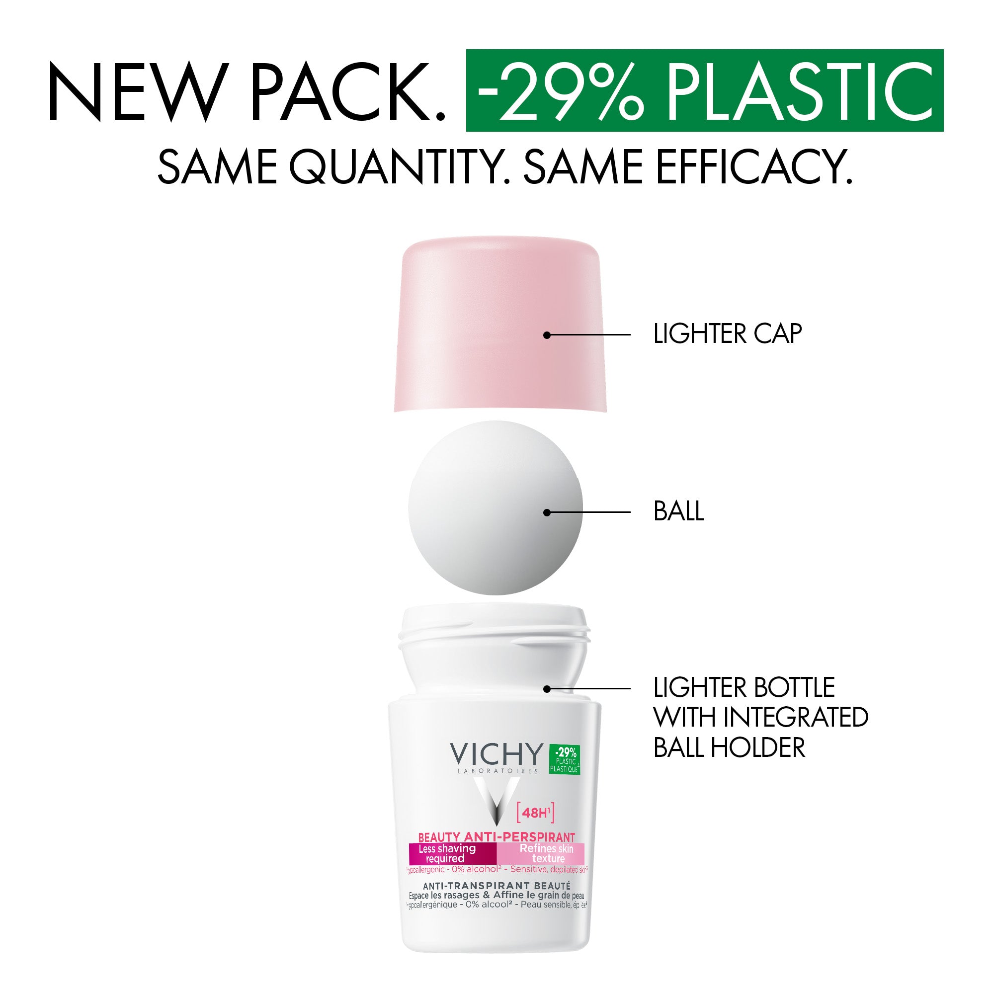 Vichy 48 Hours Anti Perspirant Beauty Deodorant for Women 50ml