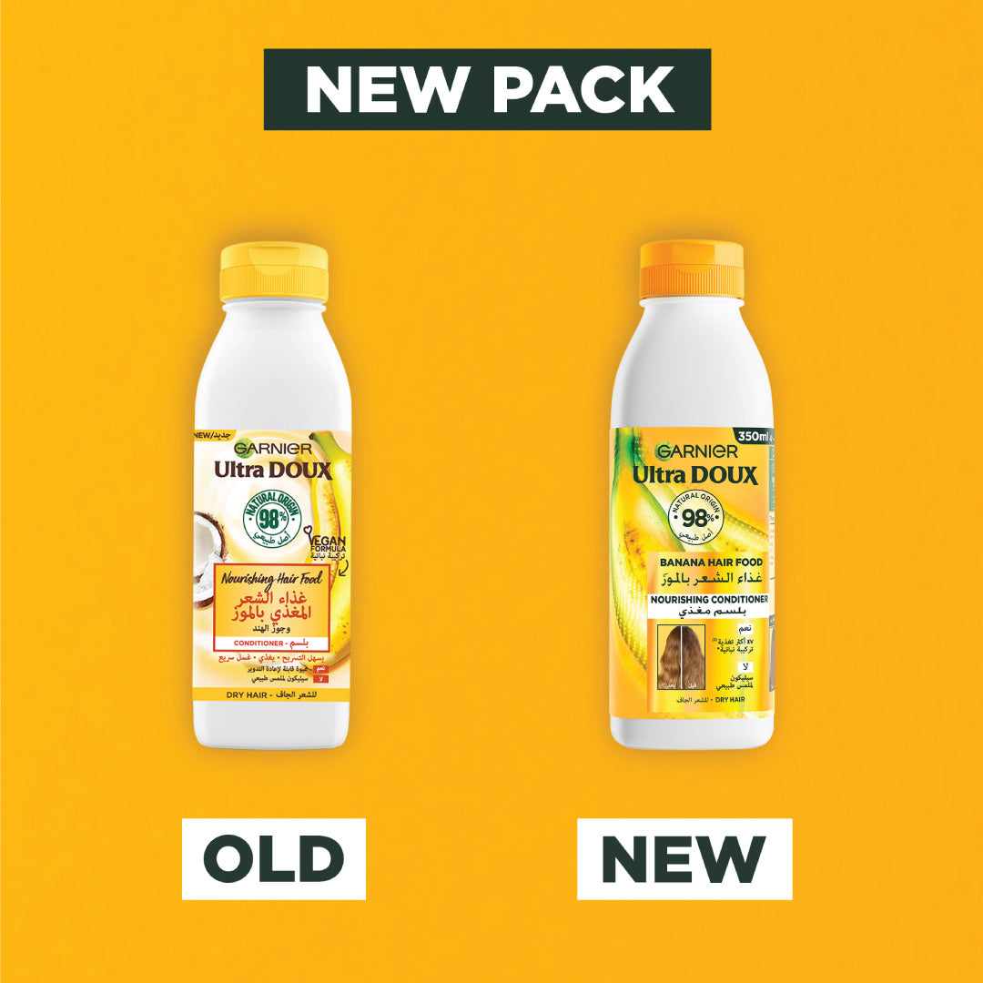 Garnier Ultra Doux Banana Vegan Hair Food Conditioner for dry hair