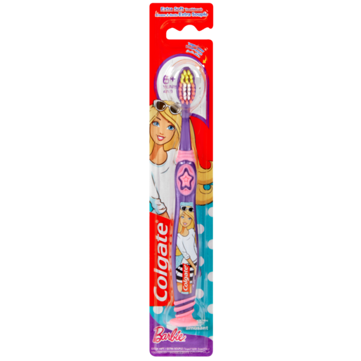 Colgate Kids Toothbrush Assorted 6+ Years Extra Soft Manual Toothbrush 1pk - Barbie or Batman