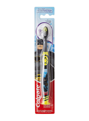 Colgate Kids Toothbrush Assorted 6+ Years Extra Soft Manual Toothbrush 1pk - Barbie or Batman