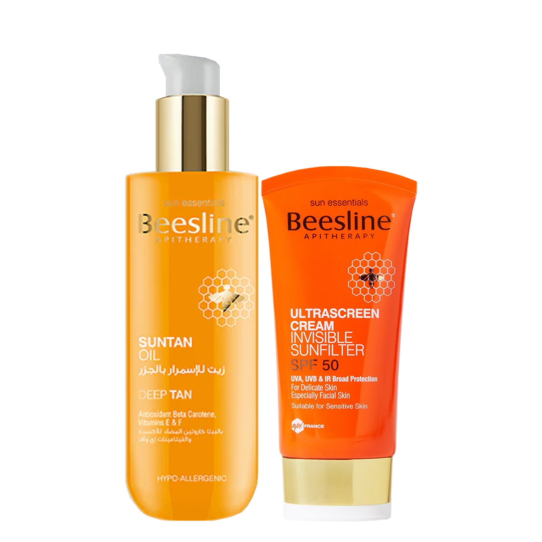 20% OFF Suntan Oil Deep Tan + Ultrascreen Cream Invisible Sunfilter SPF50 - 60ml