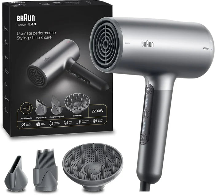 HD4.3 Hair Dryer, 2200W / Grey