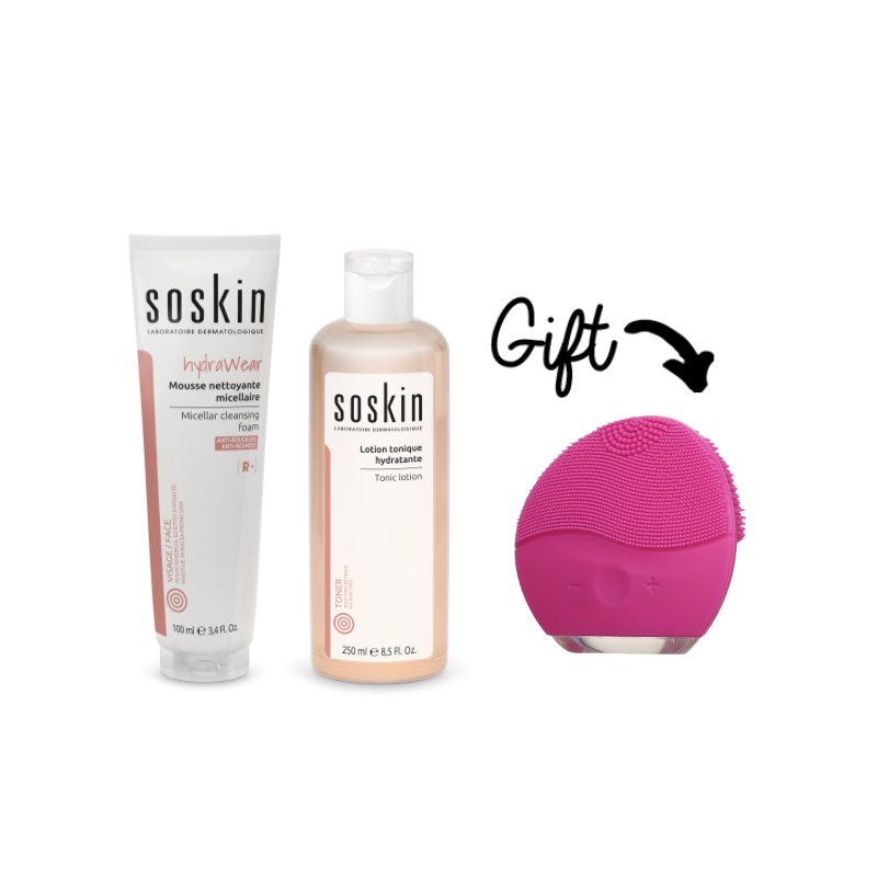 Soskin Micellar Cleansing Foam +Soskin Tonic Lotion + Electric Brush (Gift)