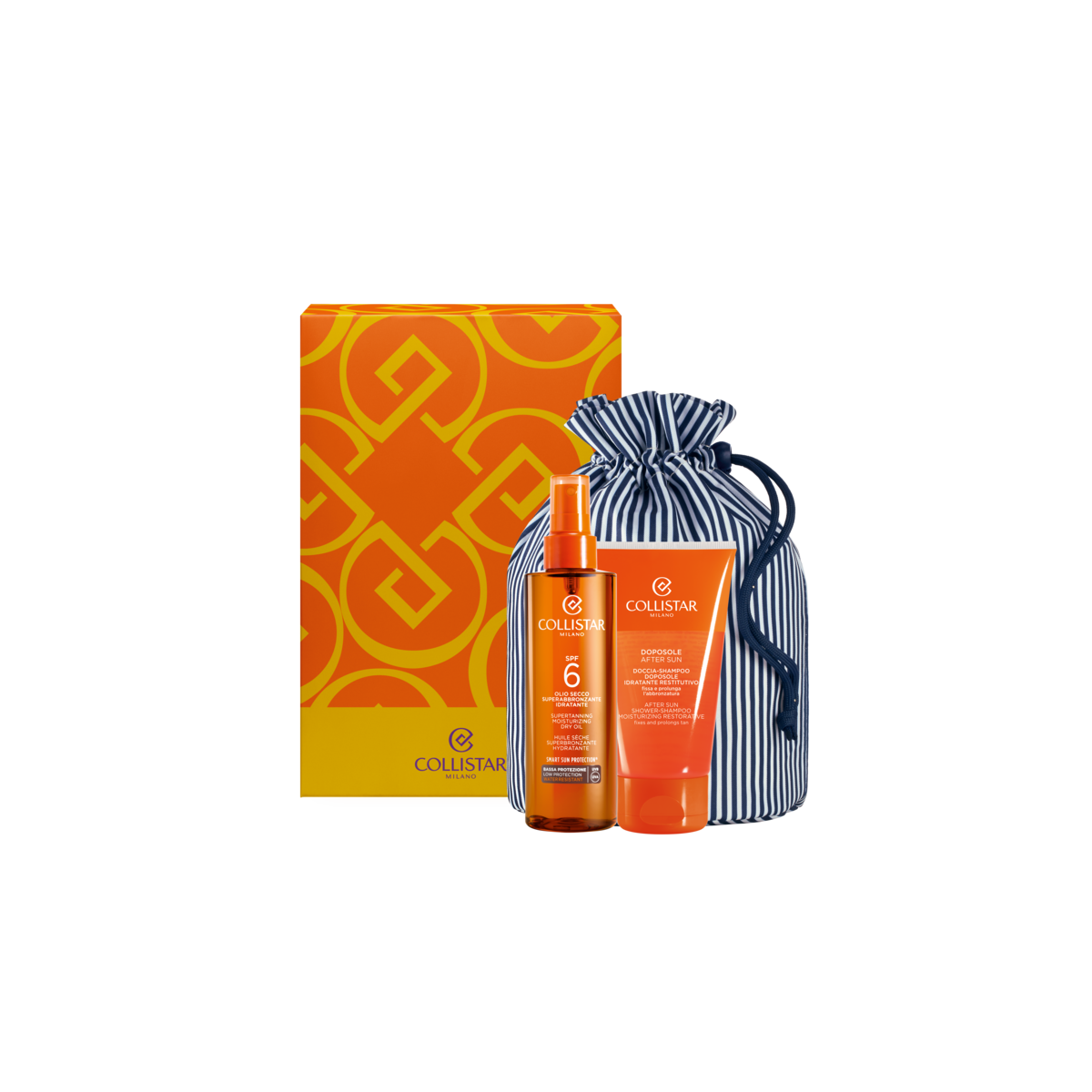 Collistar Pouch Dry Oil SPF6 +AfterSun Shp 150 ml from Collistar ...