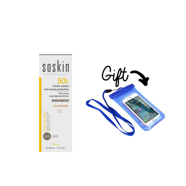 Buy Soskin Tinted Sunscreen Get Phone holder