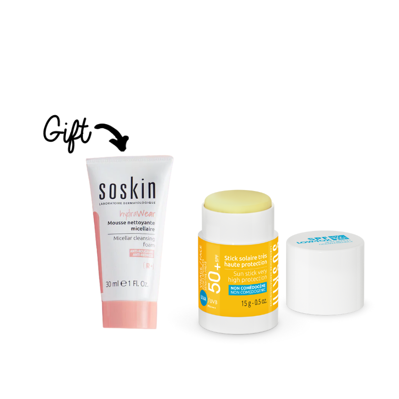 Sun Stick High Protection SPF50+ +Soskin Micellar Cleansing Foam 30ml