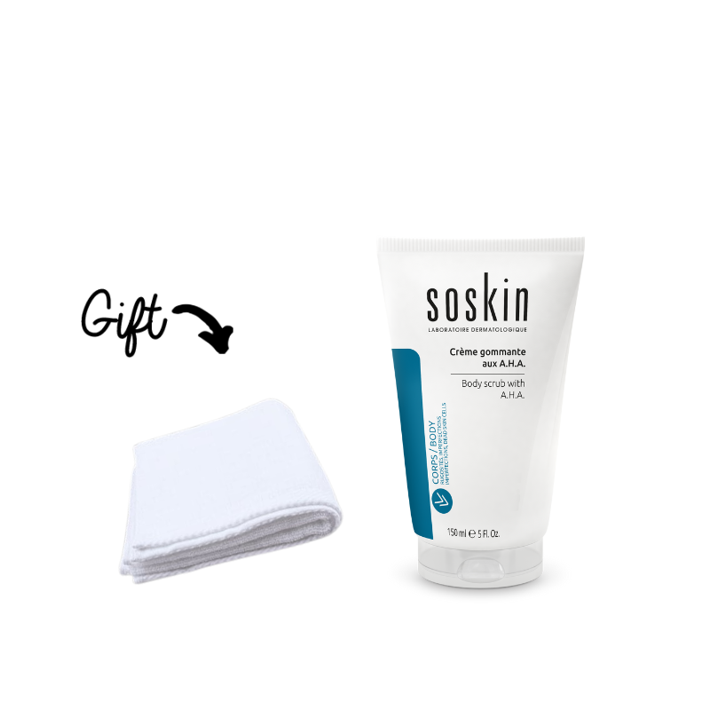 Soskin A.H.A. Body Scrub 150ml + Towel (Gift)