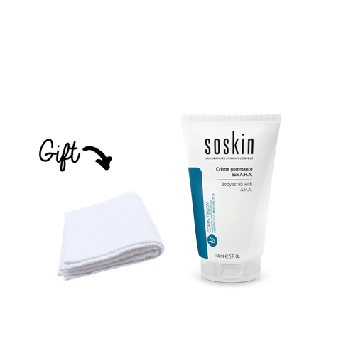 Soskin A.H.A. Body Scrub 150ml + Towel (Gift)