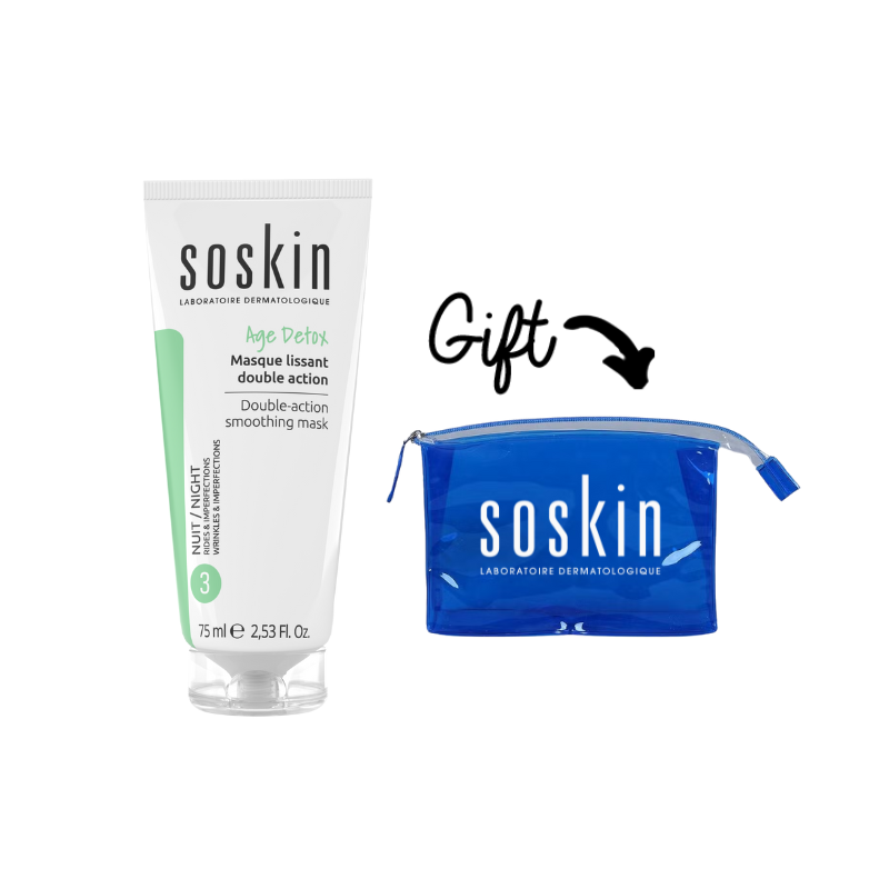 Soskin Double Action Smoothing Mask + Soskin PVC Pouch  (Gift)