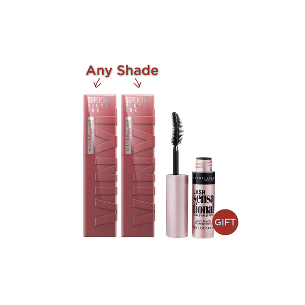 20% OFF 2x Vinyl Ink Lipstick + FREE My Mascara Lash Mini