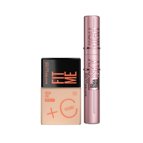 15% OFF Fit Me Fresh Tint Vitamin C SPF50 + Lash Sensational Sky High Mascara