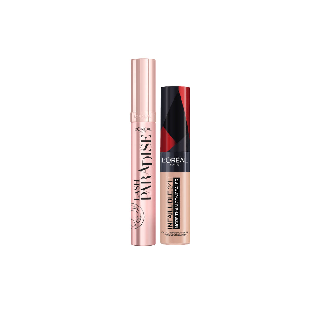 20% OFF L'Oreal Paris - Lash Paradise Mascara + L'Oréal Paris - Infaillible Full Wear Concealer
