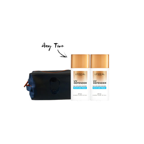20% OFF Any 2x Skin Expert UV Defender SPF50 + FREE Temporary Pouch