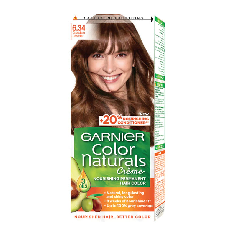 Garnier Color Naturals Nourishing Permanent Hair Color, Natural Long-Lasting Shiny Color