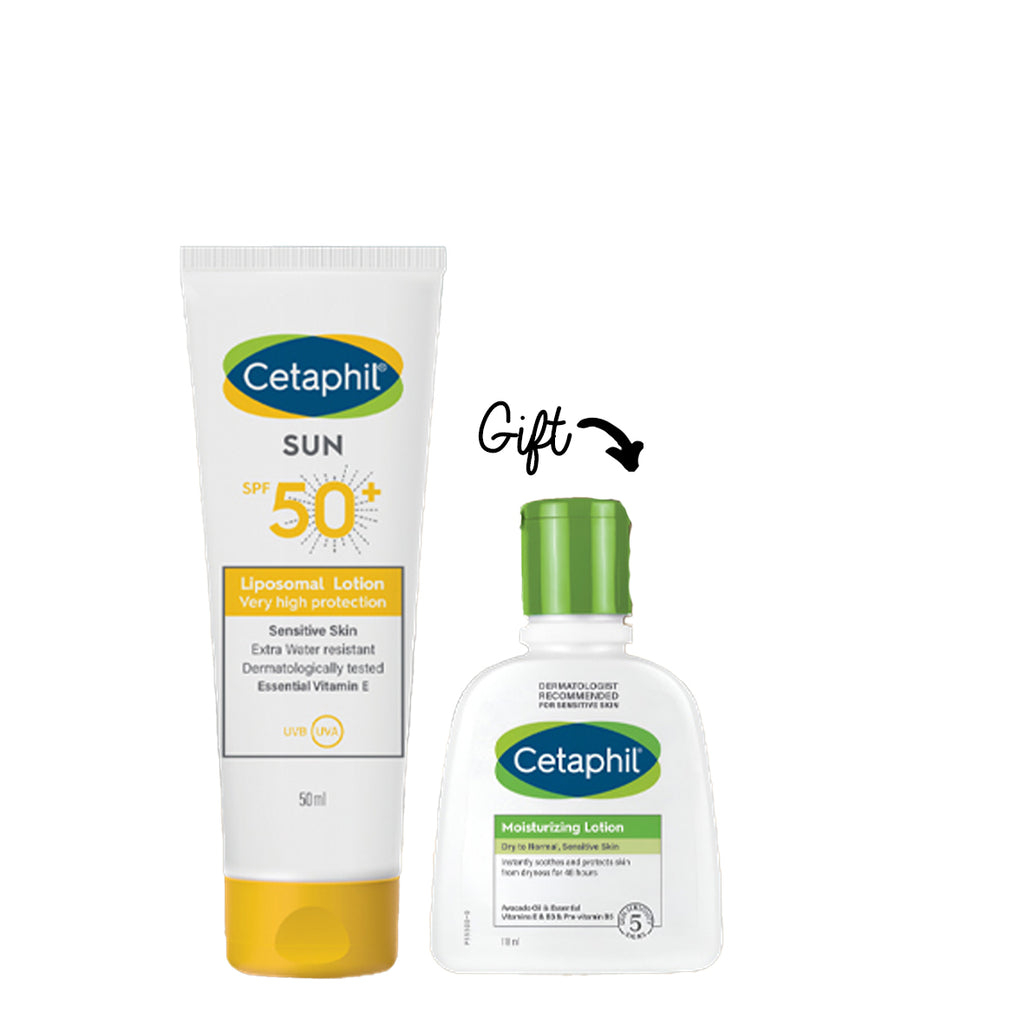 Cetaphil Sun Liposomal Lotion SPF 50+  (50ml) +  Moisturizing Lotion Gift