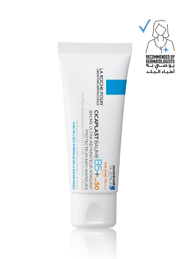 La Roche-Posay Cicaplast Baume B5+ SPF 50: Soothing Repairing Balm for Dry, Irritated, & Sun-Exposed Skin 40ml