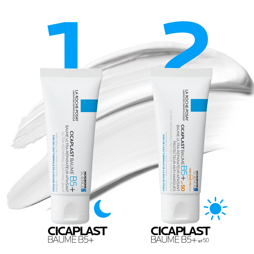 La Roche-Posay Cicaplast Baume B5+ SPF 50: Soothing Repairing Balm for Dry, Irritated, & Sun-Exposed Skin 40ml