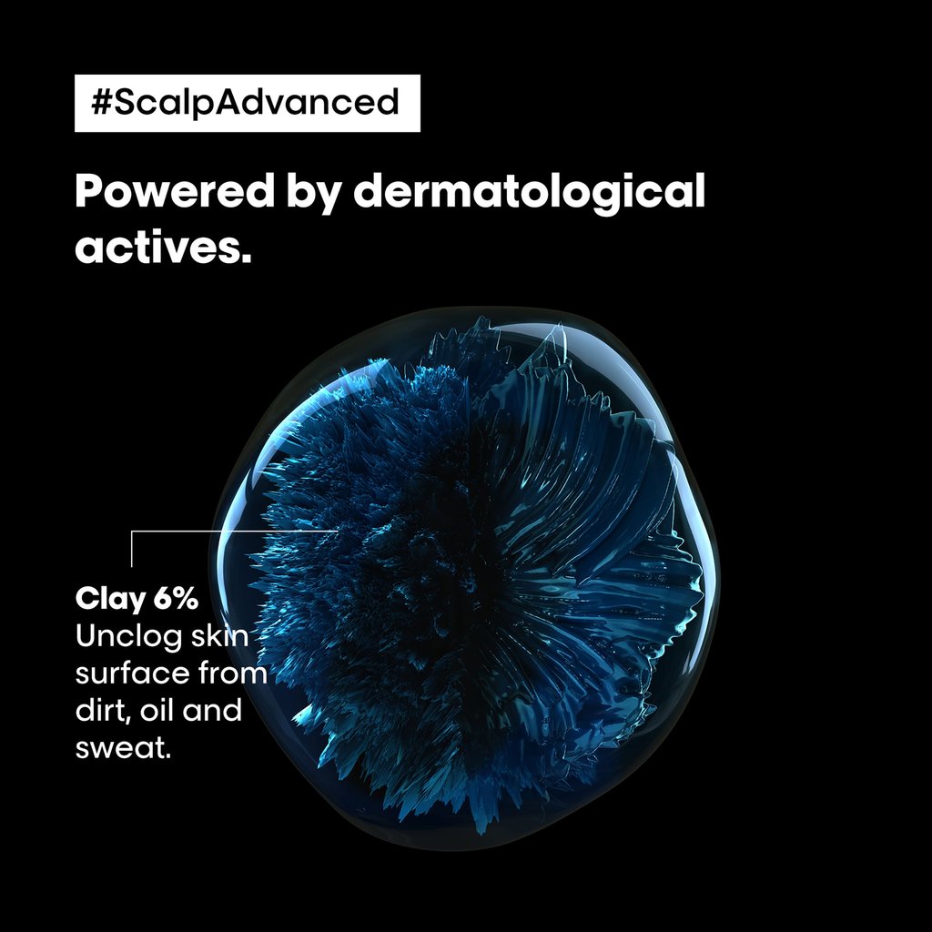 L’Oréal Professionnel | Scalp Advanced Anti-Oiliness 2-in-1 deep purifier clay | for oily scalps | SERIE EXPERT | 250 ml