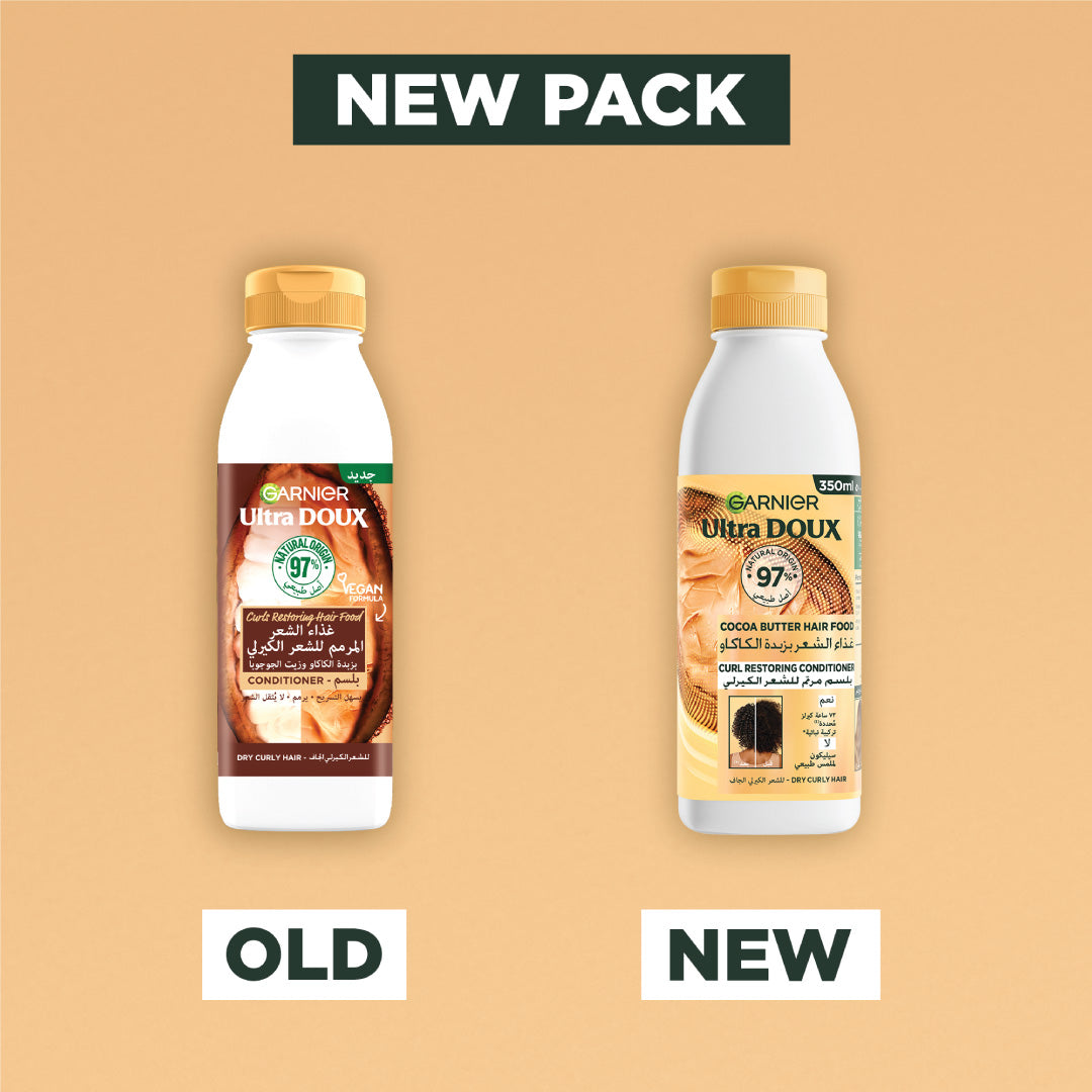 Garnier Ultra Doux Cocoa Butter Vegan Hair Food Conditioner for curly hair