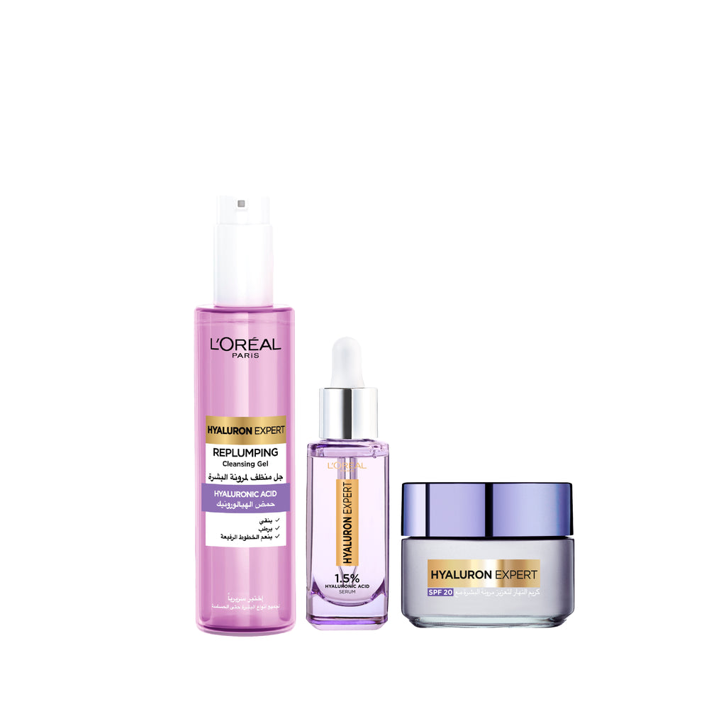 20 % OFF Hyaluron Expert Wash + Serum + Day cream
