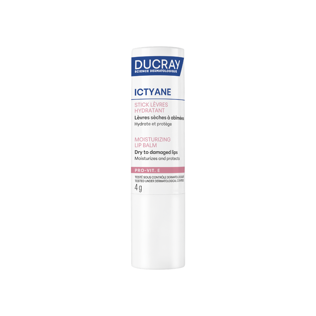 Ducray Ictyane Moisturizing Lip Balm for dry to damaged lips 4g