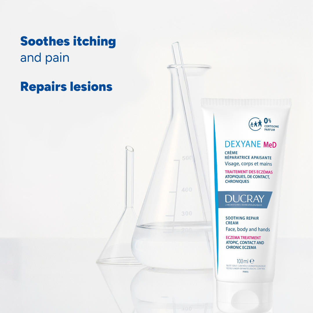 Buy Ducray Dexyane Med Soothing Repair Cream & get a FREE 100ml Ultra-Rich Cleansing Gel