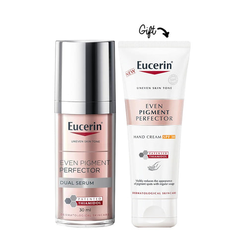 Buy Eucerin Even Pigment Perfector Dual Serum 30 ml & Get Even Pigment perfector hand full size (Free)