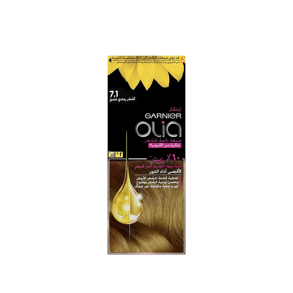 Garnier Olia Ammonia Free, Permanent Hair Coloration at Home with Natural Origin Flower Oils