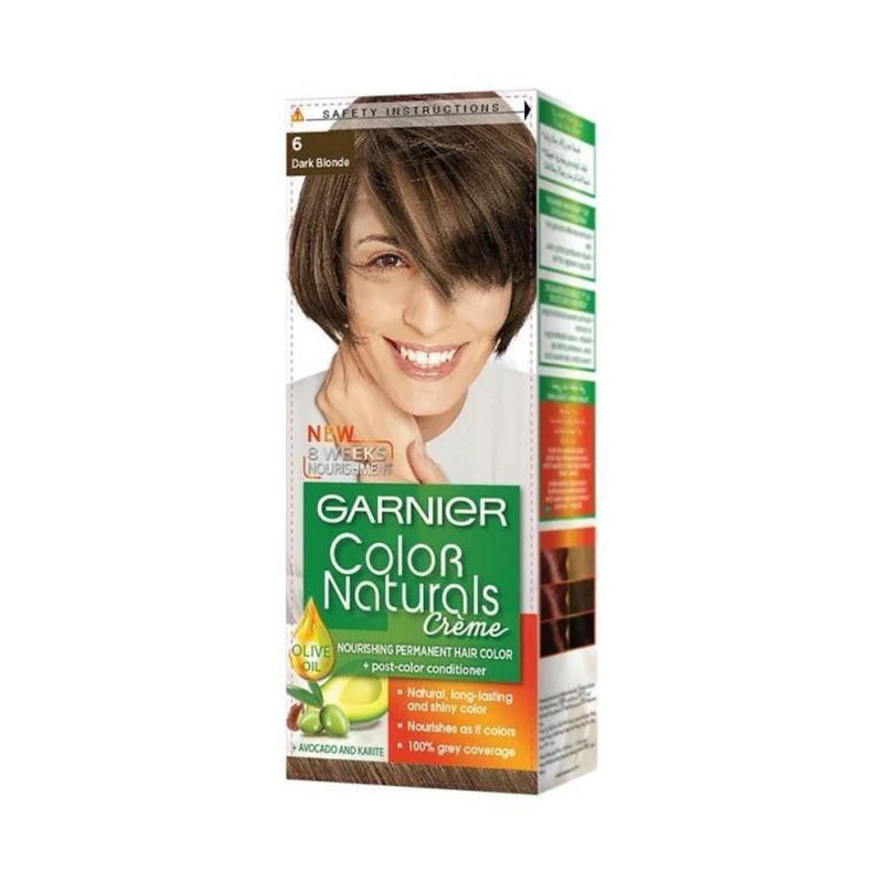 Garnier Color Naturals Nourishing Permanent Hair Color, Natural Long-Lasting Shiny Color