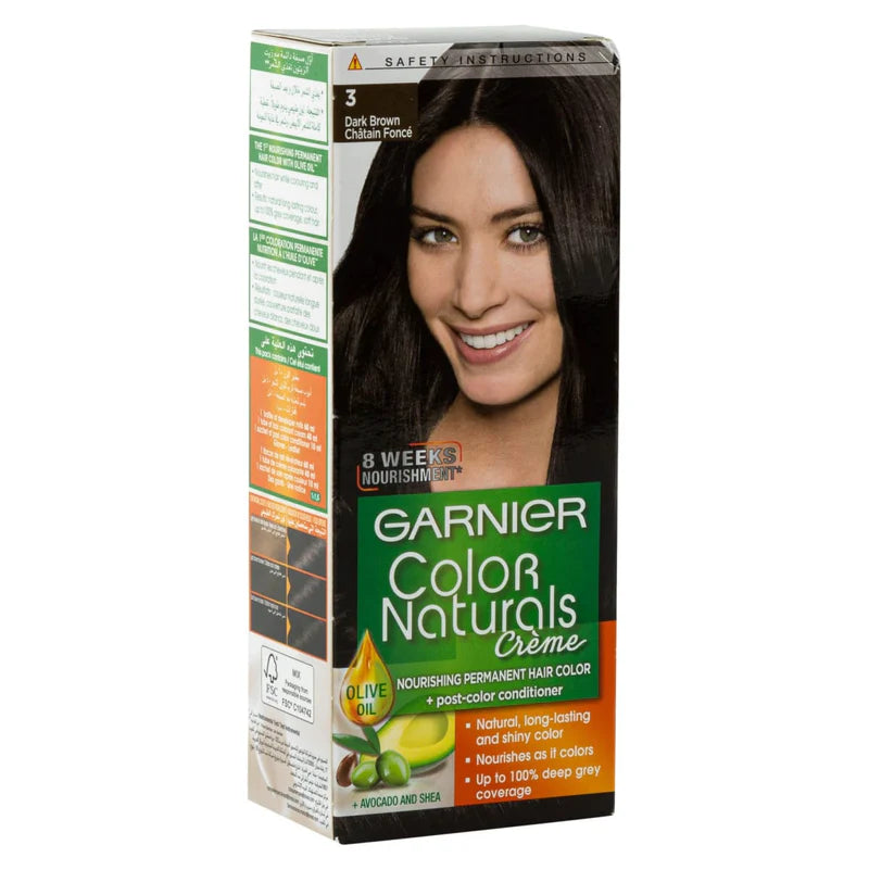 Garnier Color Naturals Nourishing Permanent Hair Color, Natural Long-Lasting Shiny Color