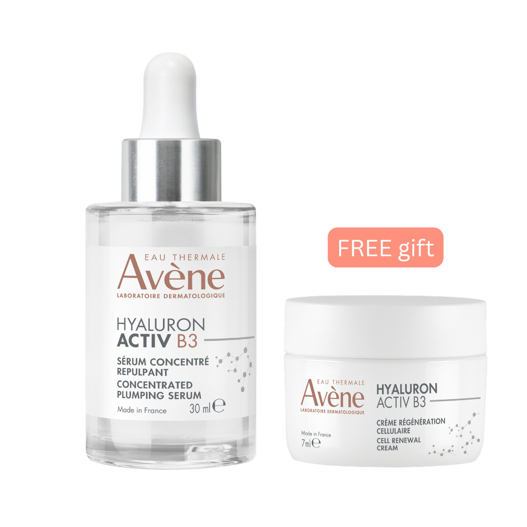 Buy Hyaluron Activ B3 Concentrated plumping serum Get Free Avène Hyaluron creme du jour pot 7ml