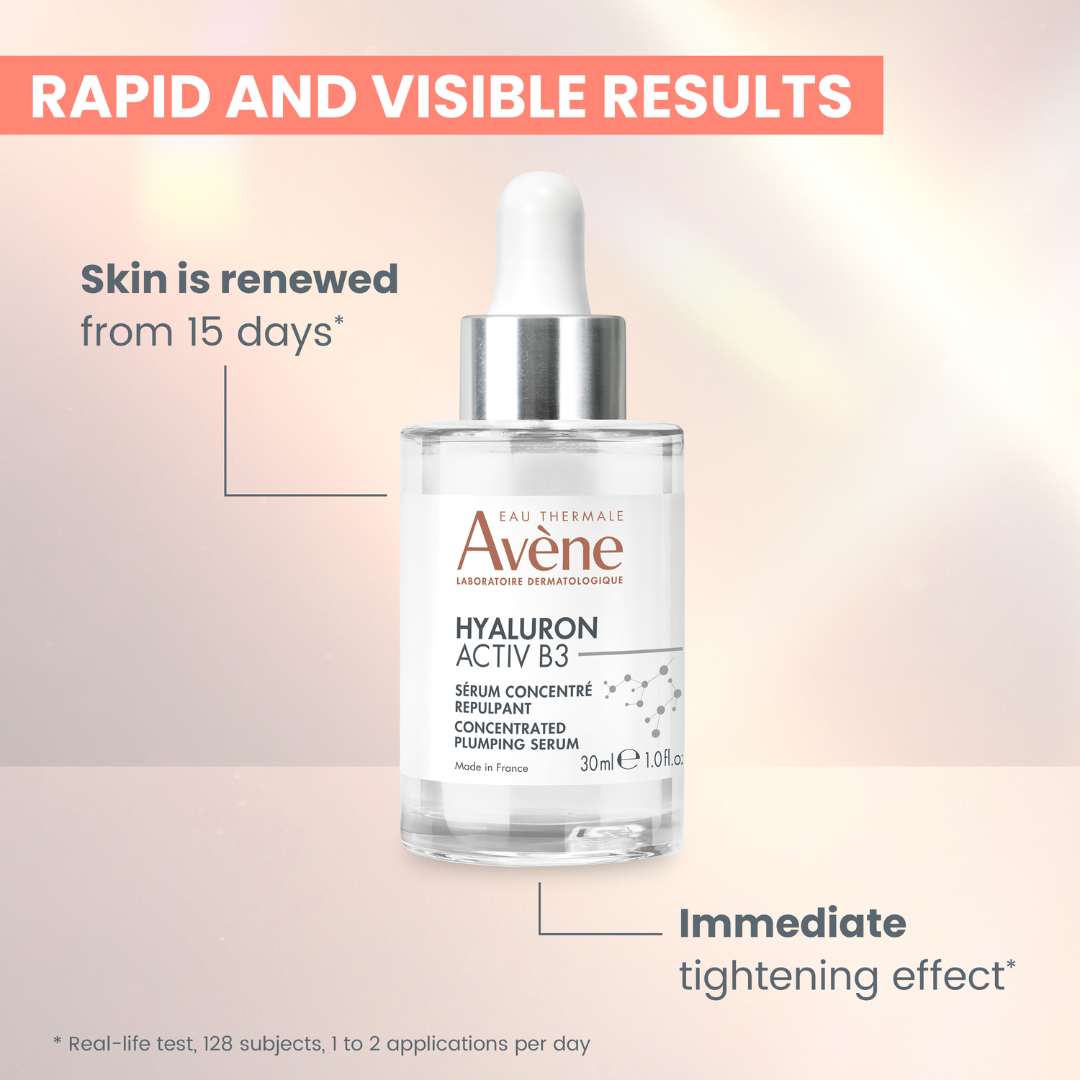 Buy Hyaluron Activ B3 Concentrated plumping serum Get Free Avène Hyaluron creme du jour pot 7ml